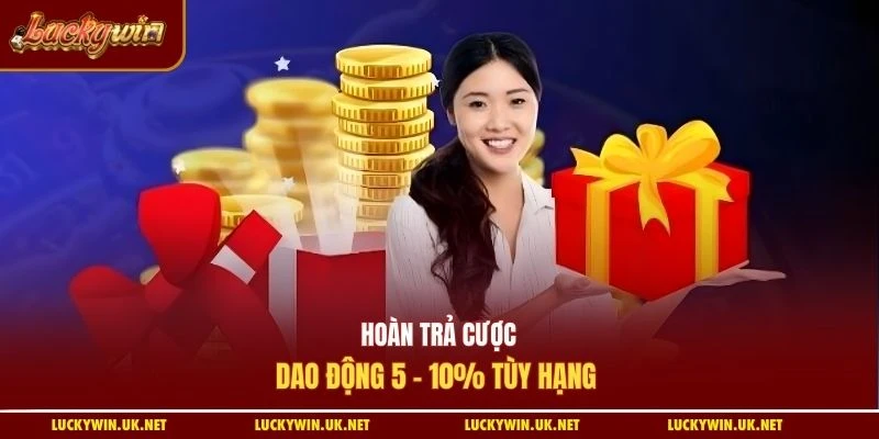Hoàn trả cược dao động 5 - 10% tùy hạng